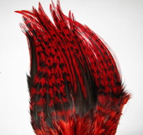 rooster saddle  grizzly red