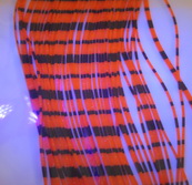 silicone legs fl orange /black
