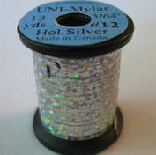 ������� ������ UNI mylar 13 yds 3/64 # 12 hol silver
